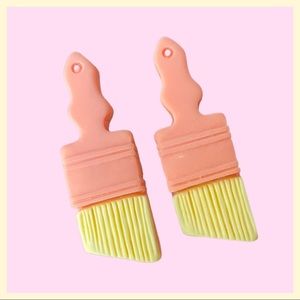Pastel Paintbrush Stud Earrings